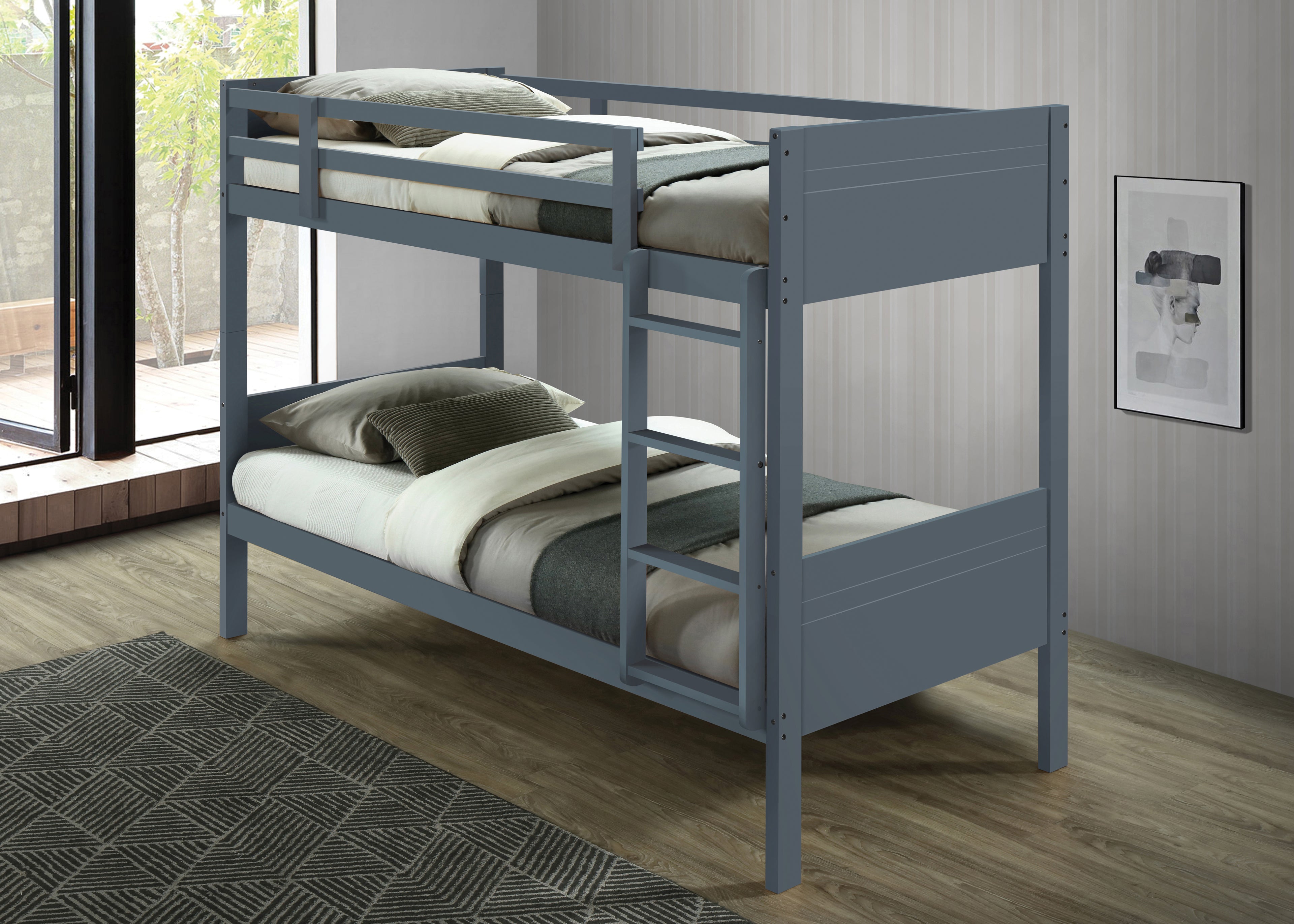 Twin/Twin wood bunk bed