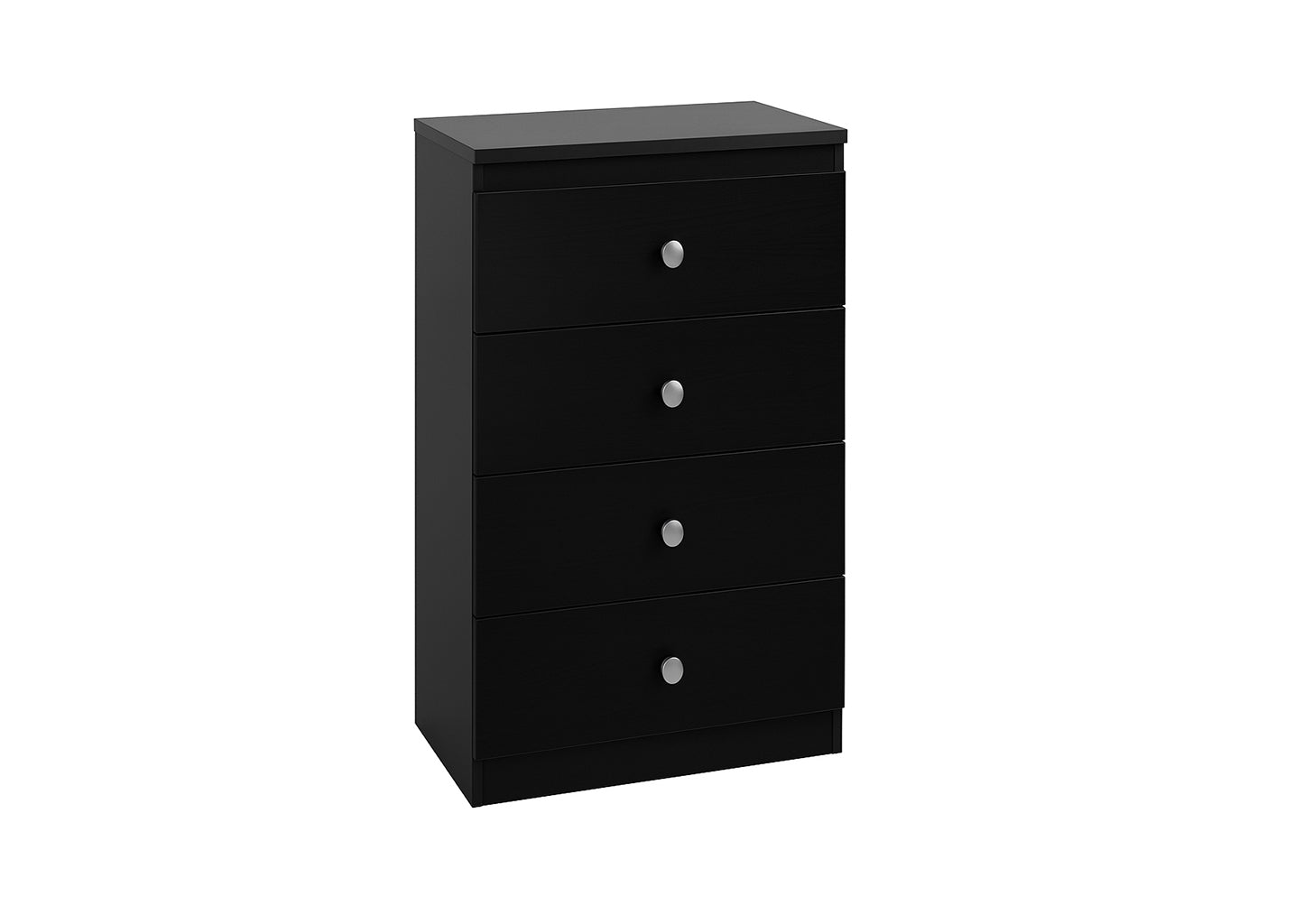 4 drawer chest black