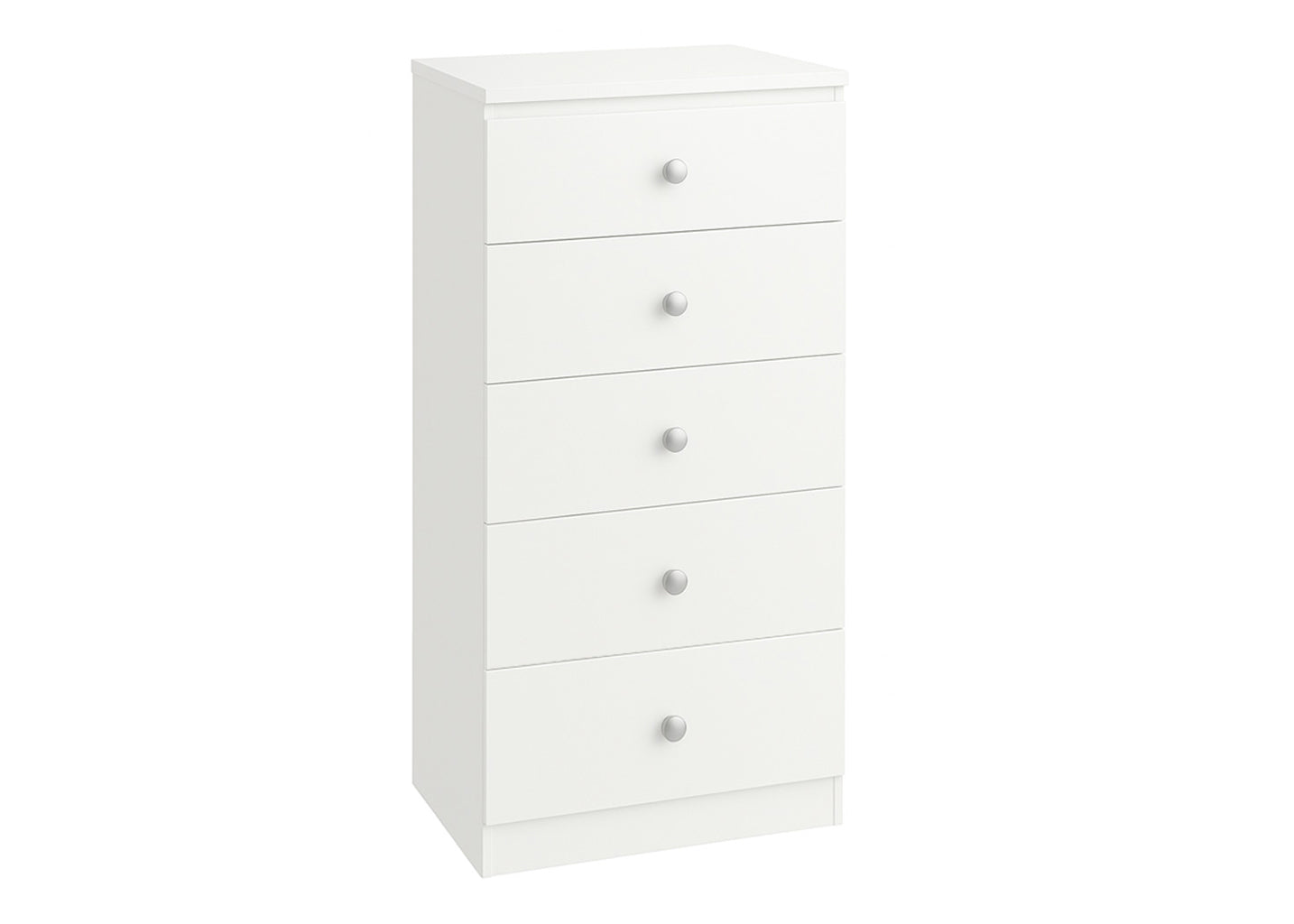 5 drawer chest white